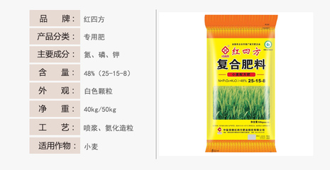小麦配方肥48%(25-15-8)|专用肥|红四方复合肥,品牌复合肥,复合肥生产厂家